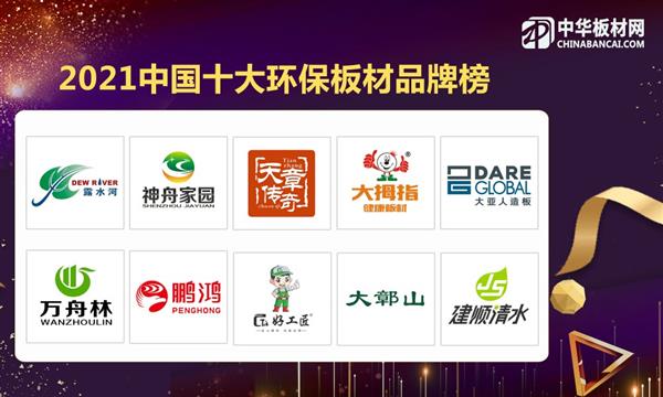 2021年度中國(guó)十大環(huán)保板材品牌已誕生